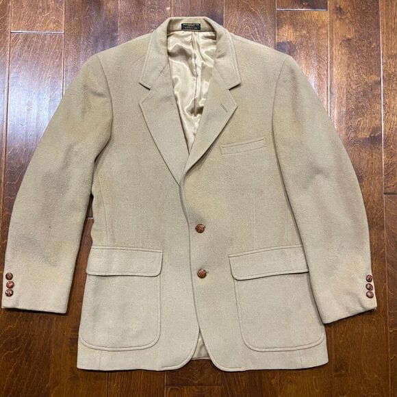 Gayfers Brookford Classics Vintage Camel Hair Sports Blazer Tan Men's 40R/Medium - Picture 3 of 11